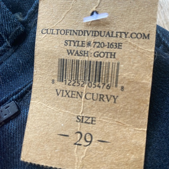 Women nwt original flare leg Cult of individuality jeans size 29 - Picture 3 of 3